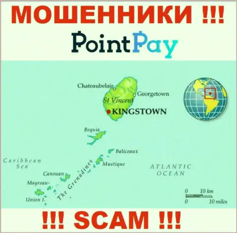 PointPay - это интернет-разводилы, их место регистрации на территории St. Vincent & the Grenadines