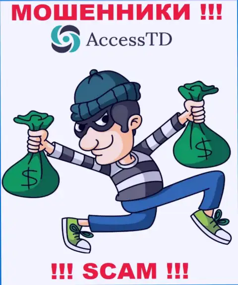На требования мошенников из Access TD оплатить проценты для возвращения денежных вложений, отвечайте отрицательно