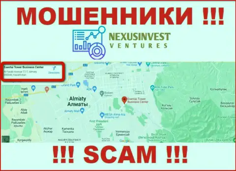 Весьма опасно перечислять финансовые активы NexusInvestCorp Com ! Данные интернет мошенники размещают фейковый адрес регистрации