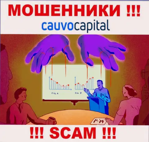 Весьма опасно соглашаться совместно работать с internet мошенниками CauvoCapital, отжимают денежные средства