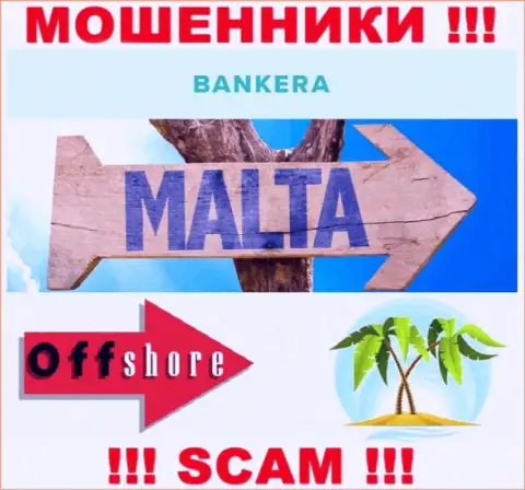 С компанией Bankera не спешите иметь дела, адрес регистрации на территории Malta