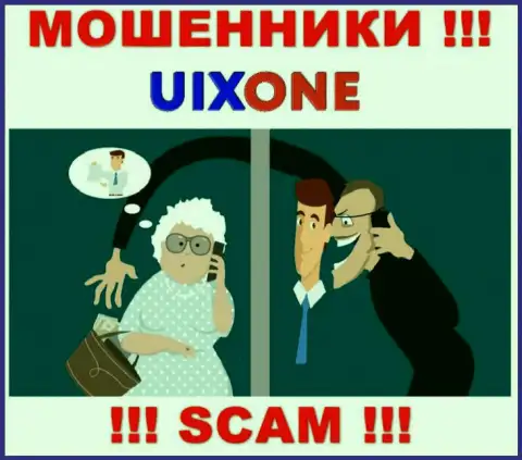 UixOne действует лишь на ввод средств, посему не нужно вестись на дополнительные вложения