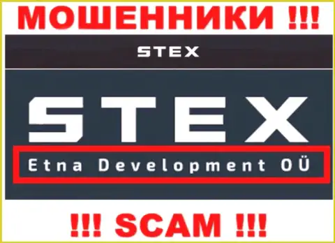 На сайте Stex говорится, что Etna Development OÜ - это их юр лицо, однако это не обозначает, что они добропорядочны