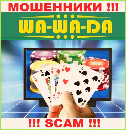 Не советуем доверять вложенные деньги Ва Ва Да, ведь их сфера работы, Online-казино, обман