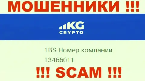 Регистрационный номер организации CryptoKG Com, в которую сбережения рекомендуем не перечислять: 13466011