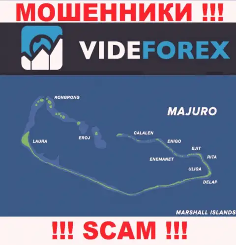 Организация Вайд Форекс зарегистрирована довольно далеко от оставленных без денег ими клиентов на территории Majuro, Marshall Islands