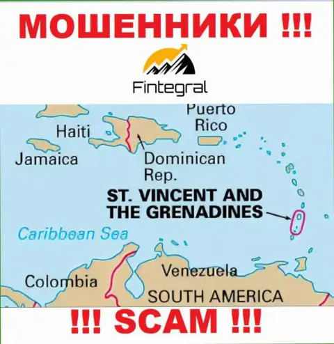St. Vincent and the Grenadines - здесь юридически зарегистрирована мошенническая контора Финтеграл