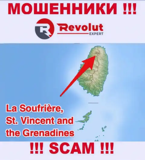 Компания Revolut Expert - это мошенники, пустили корни на территории St. Vincent and the Grenadines, а это офшорная зона
