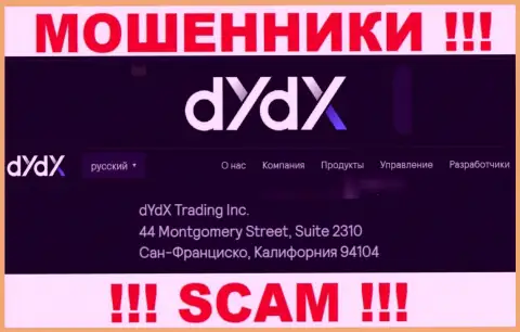 Избегайте совместной работы с организацией dYdX !!! Предоставленный ими официальный адрес - это фейк