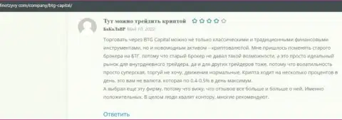 Клиенты компании BTG-Capital Com оставили мнения и на сайте FinOtzyvy Com