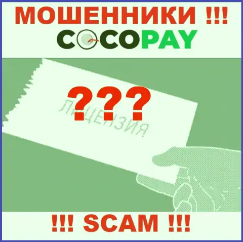 Будьте крайне осторожны, контора Coco Pay не получила лицензию - это интернет-мошенники
