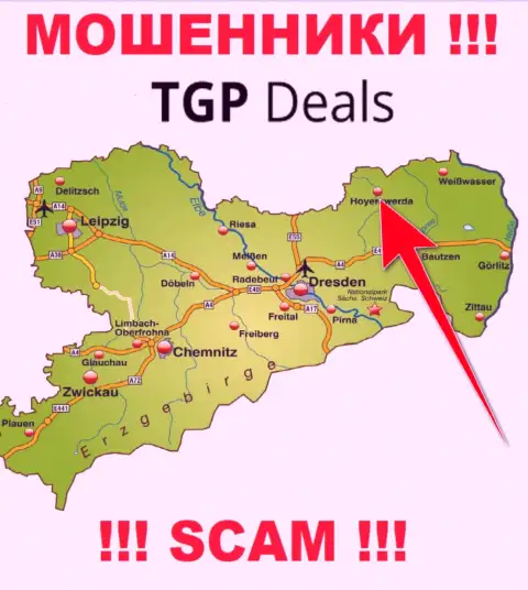 Офшорный адрес конторы TGP Deals неправдив - мошенники !!!